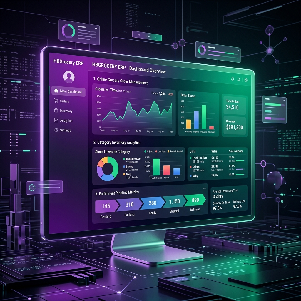 HBGrocery Commerce Platform & ERP Suite